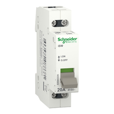 A9S61220 - Acti9, ISW Interrupteur De Commande à Voyant Lumineux 230V 2p 20a 250vca