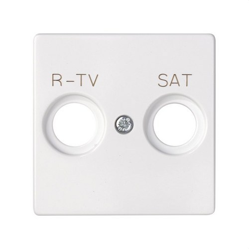Simon 82 Serie Deckel Für Steckdose R-TV+SAT – Champagner, 55x55 Mm, Verzinkter Thermoplast – Einfach Zu Montieren