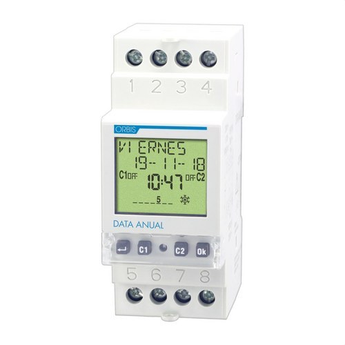 Reloj Temporizador Cuadro Electrico Orbis Data Icro-2 Plus 230 V
