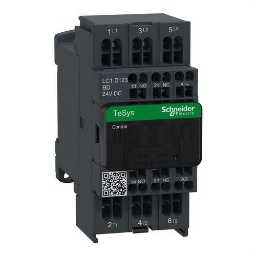 Contactores CONT 20A 4 polos 24V AC1 1NA/1NC para control eléctrico