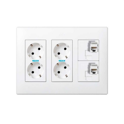 Boîte Murale ELVOX 1E23 – 3 Plaques 2 Modules En Acier, Pour Install électrique Simple