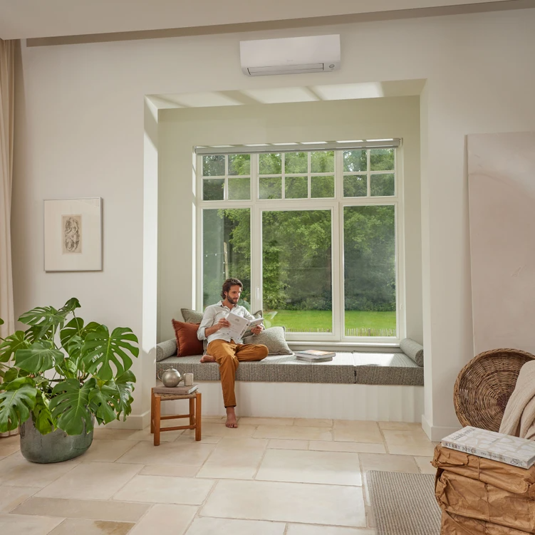 Living Room Daikin Ductless Heating And Cooling Systems Living